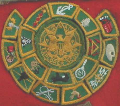 16 senior titles around explorer scout medallion